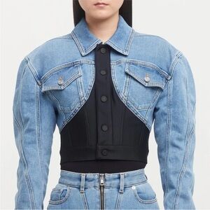 Mugler H&M edit denim jacket